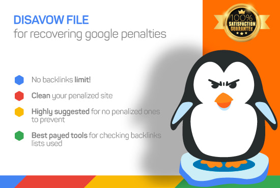 I will create disavow file for recovering your penalties