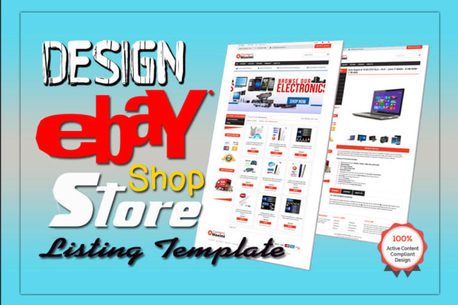 I will create ebay store, store design, listing template