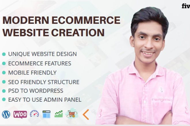 I will create ecommerce website webshop for your