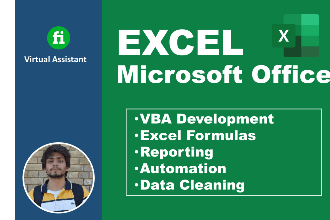 I will create excel macro, formula, data entry for you