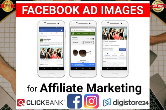 I will create facebook ads images for affiliate marketing