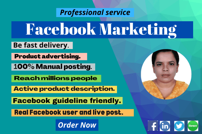 I will create facebook promotion for USA any company