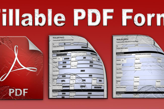 I will create fillable PDF form and dynamic stamps