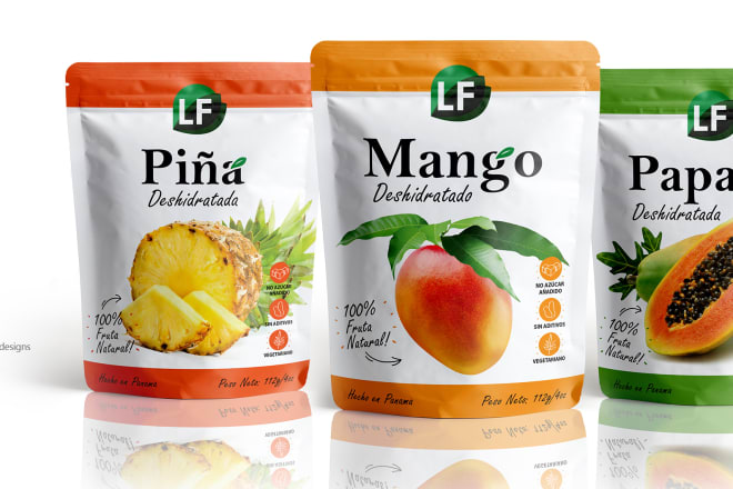 I will create food packaging designs for your product