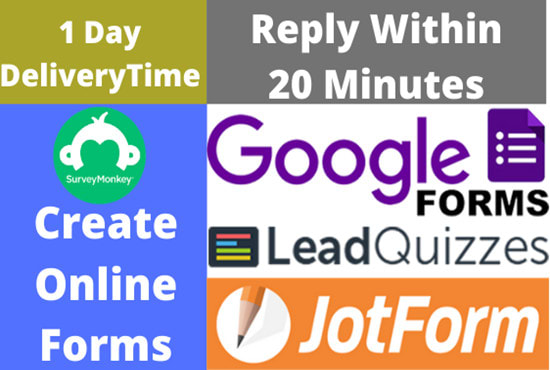 I will create google forms or professional online survey forms
