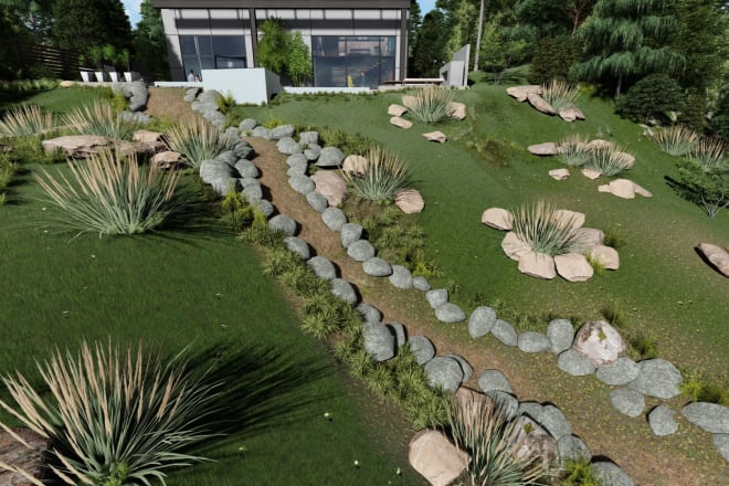 I will create high quality landscaping and garden 3d design
