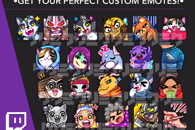 I will create ideal and charming emotes