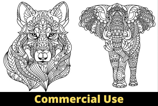 I will create mandala animal designs for your KDP coloring book