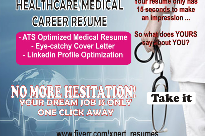 I will create medical resume and CV writing services for healthcare professionals