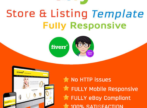 I will create mobile friendly ebay listing and store template