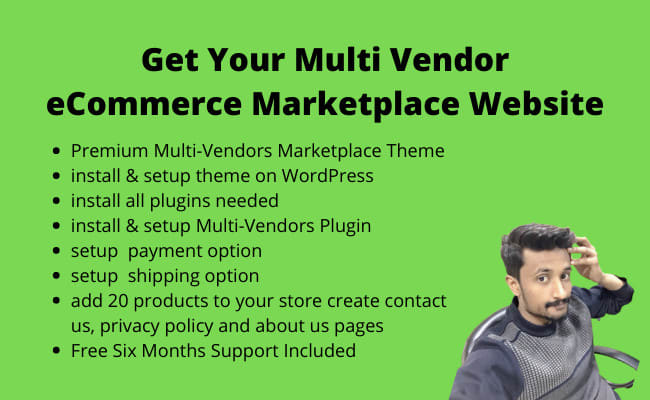 I will create multi vendor ecommerce marketplace website