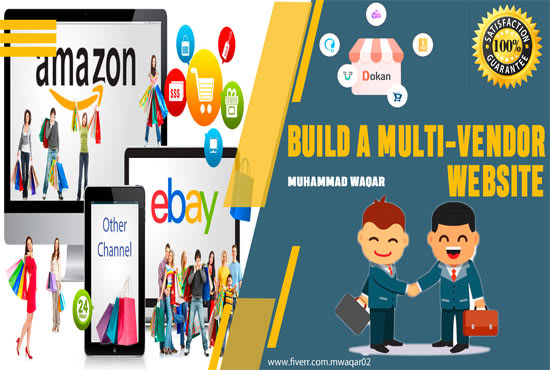 I will create multi vendor ecommerce marketplace website or online shop