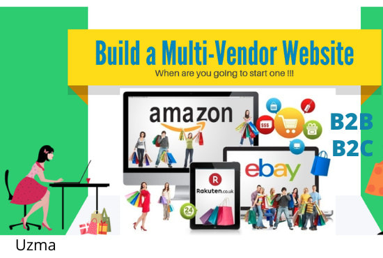 I will create multi vendor ecommerce marketplace website or set up your online business