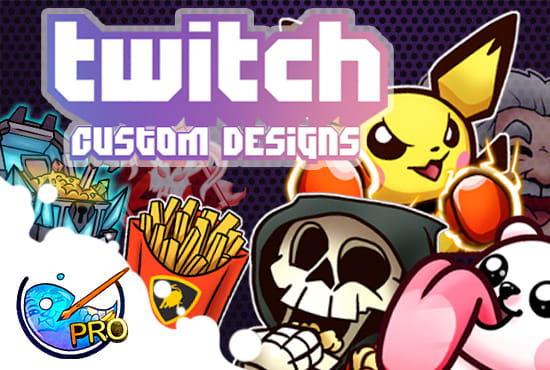 I will create pro custom twitch emotes, sub badges