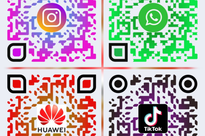 I will create professional and colorful qr code