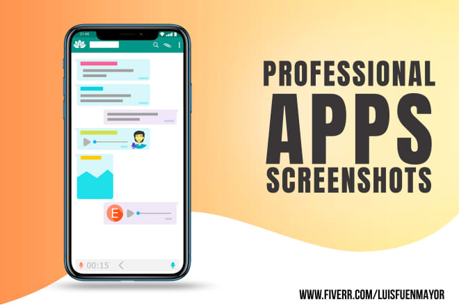 I will create professional app screenshots for gplay and app store