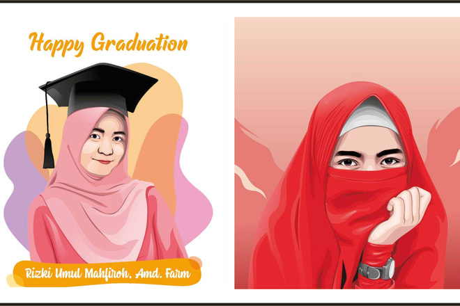 I will create professional vector or vexel art potrait