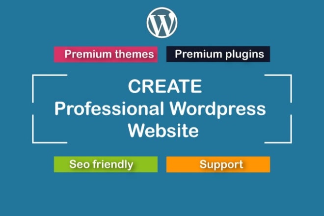 I will create professional wordpress website design or blog
