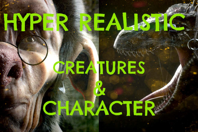 I will create realistic cgi 3d models of creatures and character