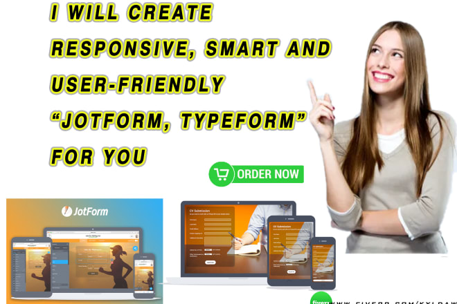 I will create responsive, smart and user friendly jotform, typeform