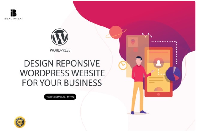 I will create responsive wordpress website design for your business