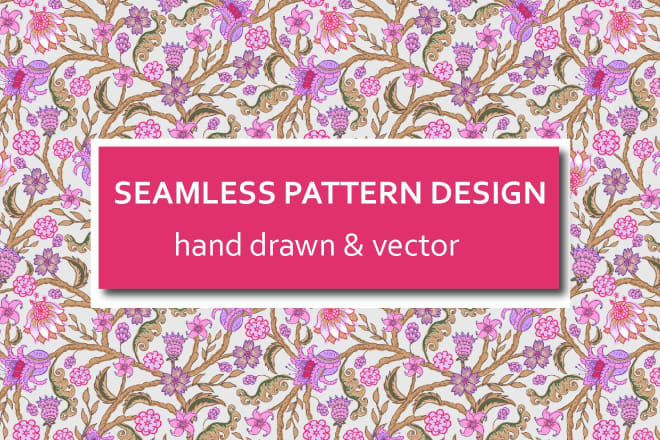 I will create seamless pattern designs