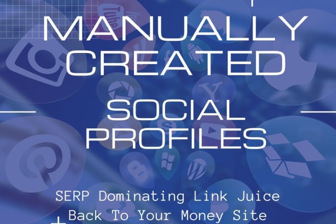 I will create social profiles with keyword optimized descriptions