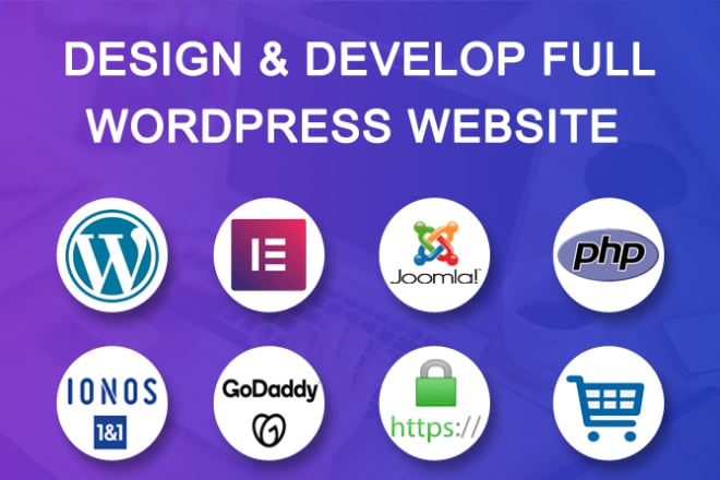 I will create stunning wordpress or php sites with graphics design
