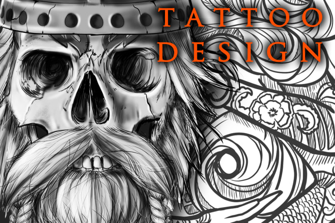 I will create super artistic tattoo design in any style