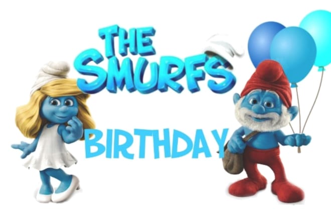 I will create this Funny Dancing Smurf Happy Birthday Video with your messages