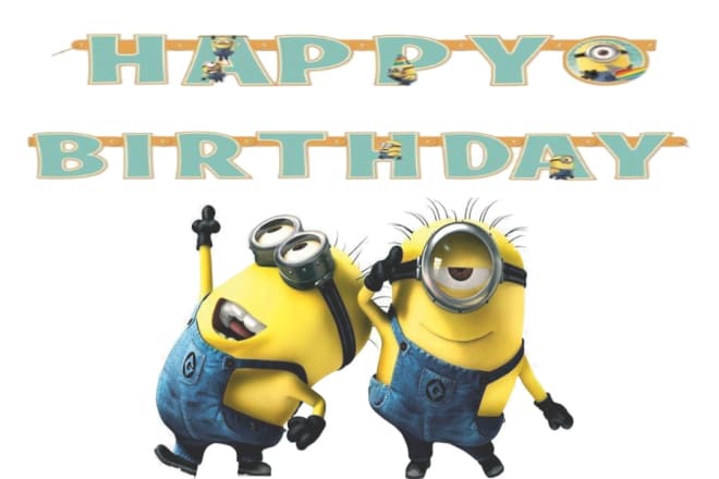 I will create this Funny Despicable Me Happy Birthday Video with your messages