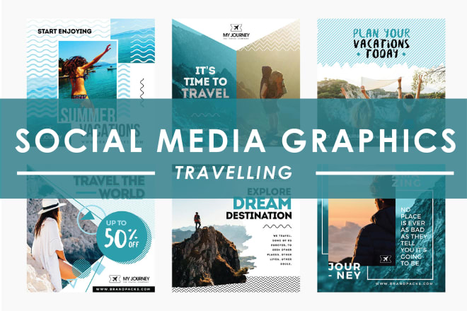 I will create travel related social media graphics