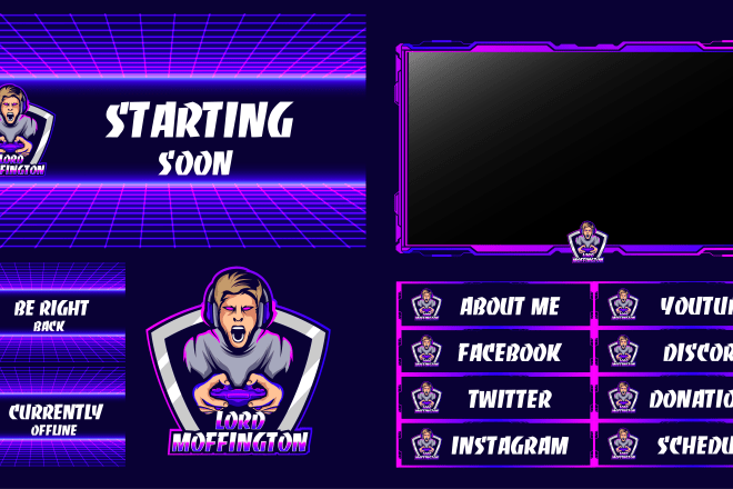 I will create twitch overlays for your stream