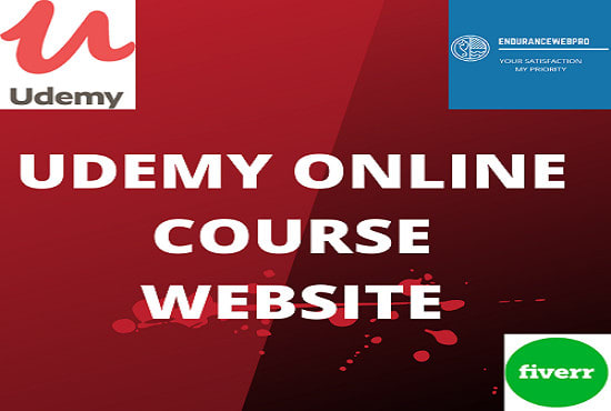 I will create udemy online course website