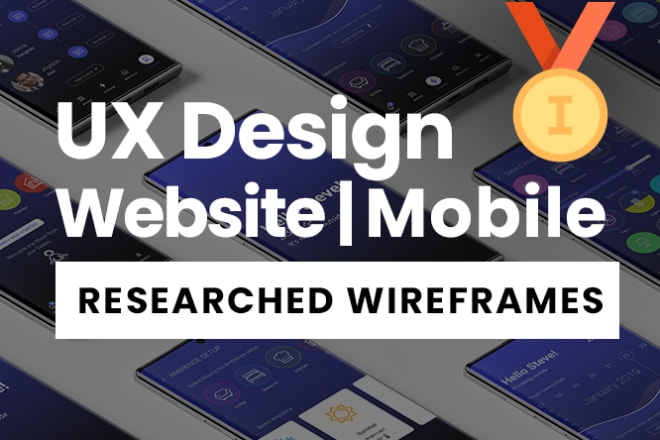 I will create UI UX design for mobile app, website, or landing page