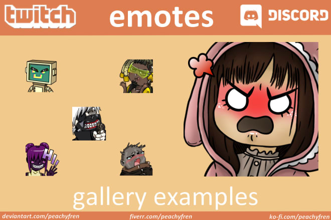 I will create unique emotes for your twitch or discord