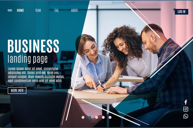 I will create wordpress business landing page squeeze page, sales page