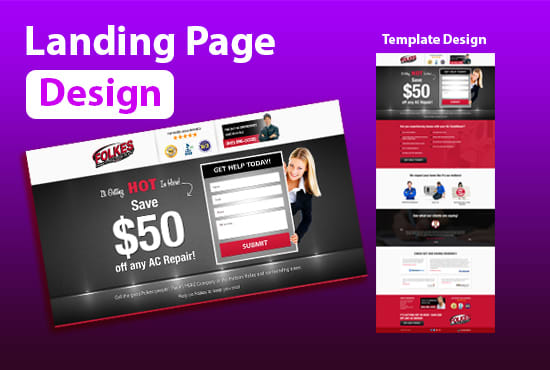 I will create wordpress landing page design