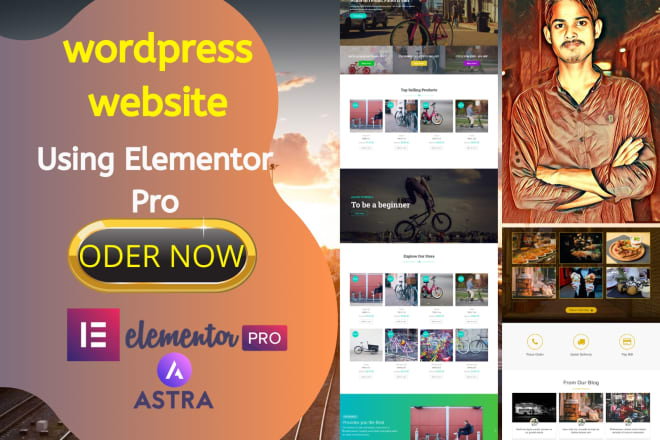 I will create wordpress website using elementor pro and landing page design