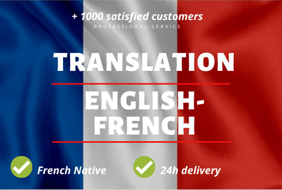 I will deliver a translation english to french