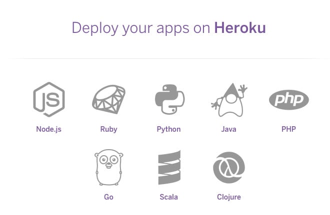 I will deploy nodejs, react, rails, flask web application to heroku