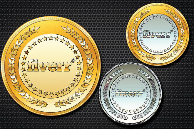 I will design 3 styles in PSD coin, token, gold coins, medals