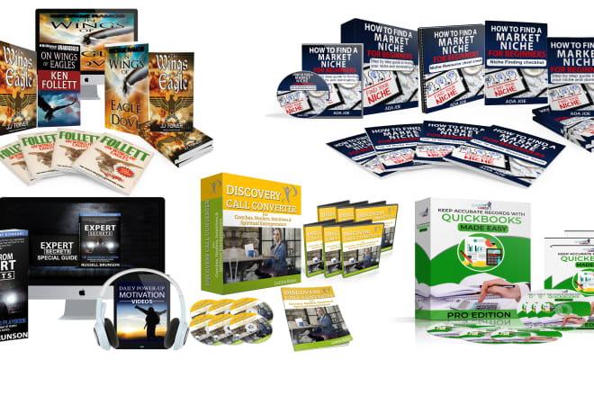 I will design 3d ecover bundle, book cover,box set,ebook, dvd,cd for online course
