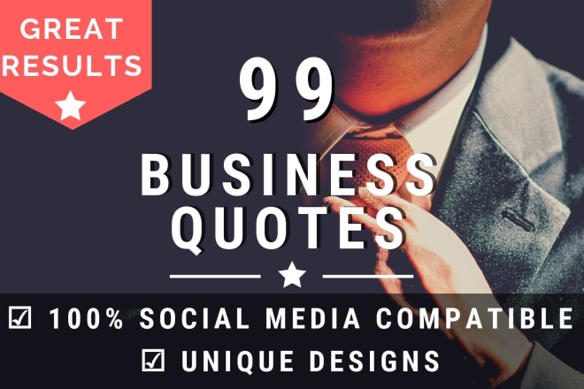 I will design 99 high quality business quotes with your logo