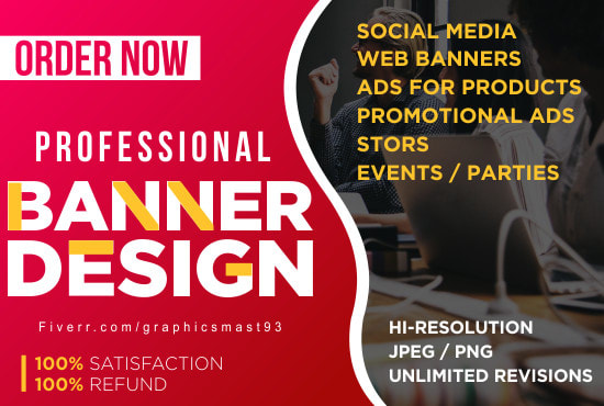 I will design a banner and cover for web or social media