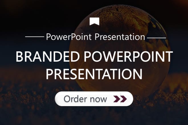 I will design a branded powerpoint template