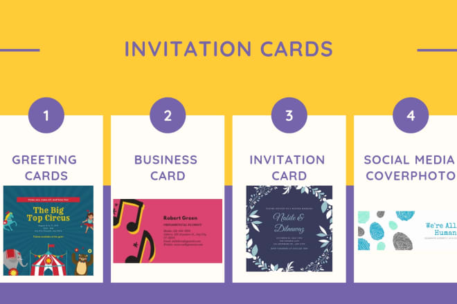 I will design a business card or invitation card