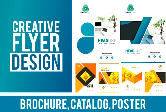 I will design a creative flyer, brochure, catalog, poster for print