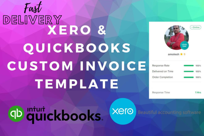 I will design a custom invoice, quote, receipt template for quickbooks online