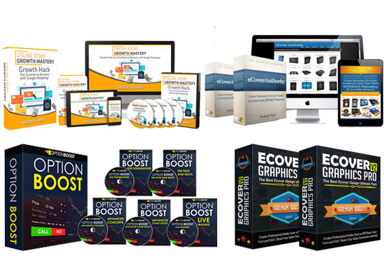 I will design a digital product mockup and ecover bundle